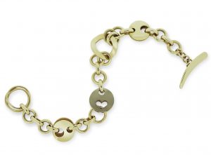 Janet Isherwood Jewellery 9ct Yellow & 18ct White Gold Bracelet
